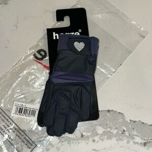 Horze brand Navy Kids riding gloves - size 5